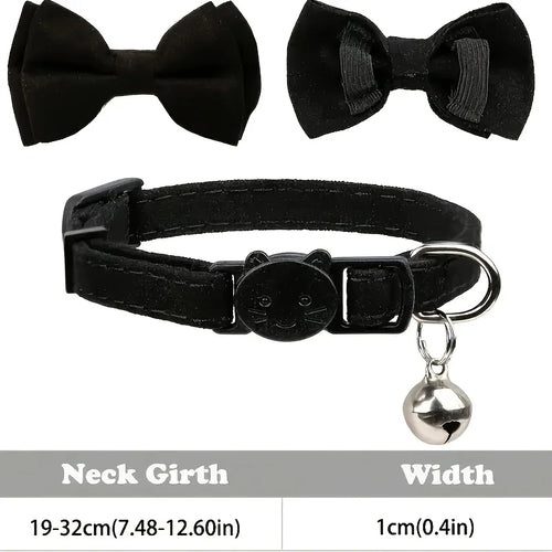 MIVOO CharmTag / Collar con Pajarita Personalizable para Gatos